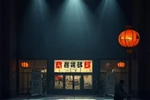 《第三次搬家》封面:堆满纸箱的楼道口与一扇半开的旧木门